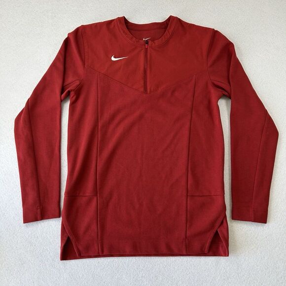 Nike Other - Nike 1/2 Zip Football Top Shirt Men's‎ Small Burgundy Red Dri Fit CW3509-613